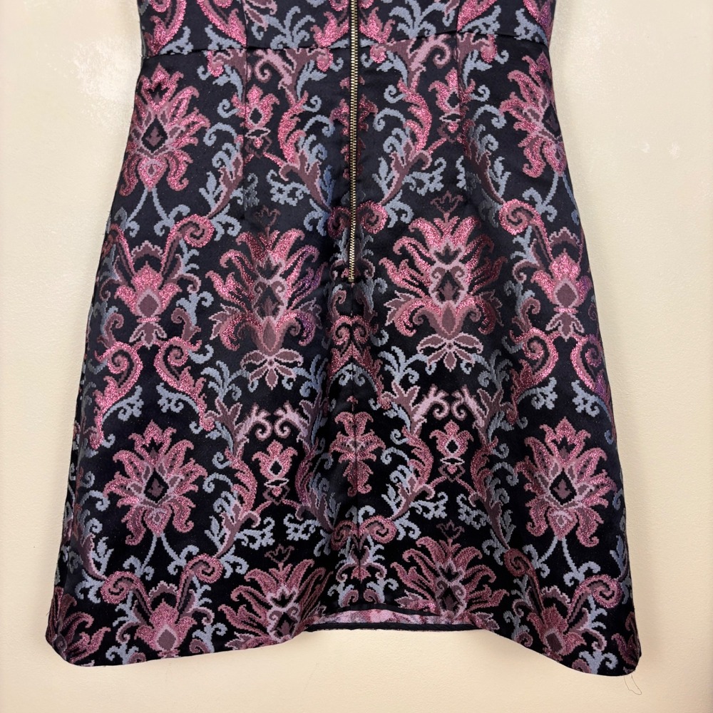 KATE SPADE Tapestry Jacquard Mini Dress Multi Women Size 2 Sleeveless Formal‎ - Picture 9 of 10